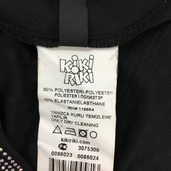 NWT KIKIRIKI Embellished Asymmetrical Mini Dress In Black Small - Picture 6 of 8